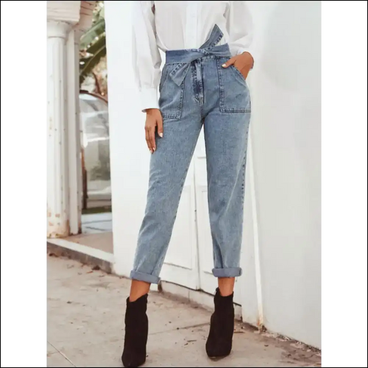 Straight Leg Jeans: your Ticket to Chic and Comfort no Fashion Crimes! 😄 - Light Blue / s - Jeans on Sale Worldwide Shipping