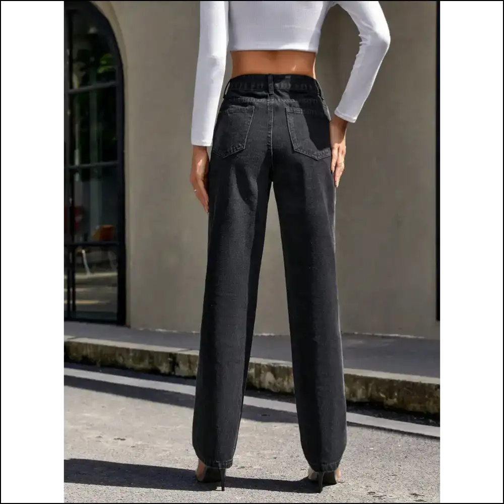 Straight Leg Style: Get Ready to Rock your Pockets with Joy! 😂 - Jeans on Sale Worldwide Shipping