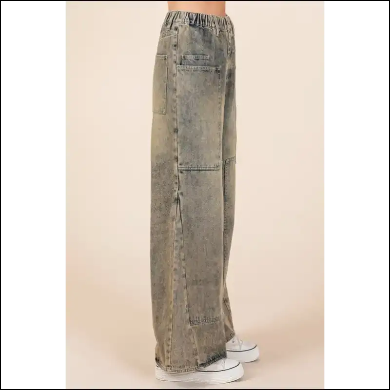 Strut in Style: Chic Washed Wide Leg Jeans to Dazzle your Denim Dreams! 👖✨ - on Sale Worldwide Shipping
