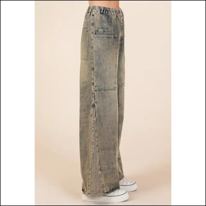Strut in Style: Chic Washed Wide Leg Jeans to Dazzle your Denim Dreams! 👖✨ - on Sale Worldwide Shipping