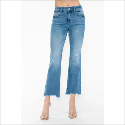 Strut in Style with Needful Things Raw Hem Distressed Jeans - Look Badass! - on Sale Worldwide Shipping