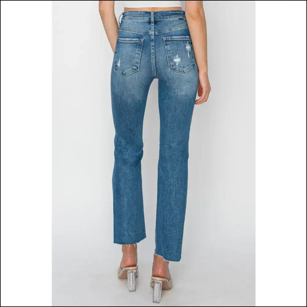 Strut in Style with Risen High Rise Distressed Jeans – Confidence Boosters! 💃 - on Sale Worldwide Shipping