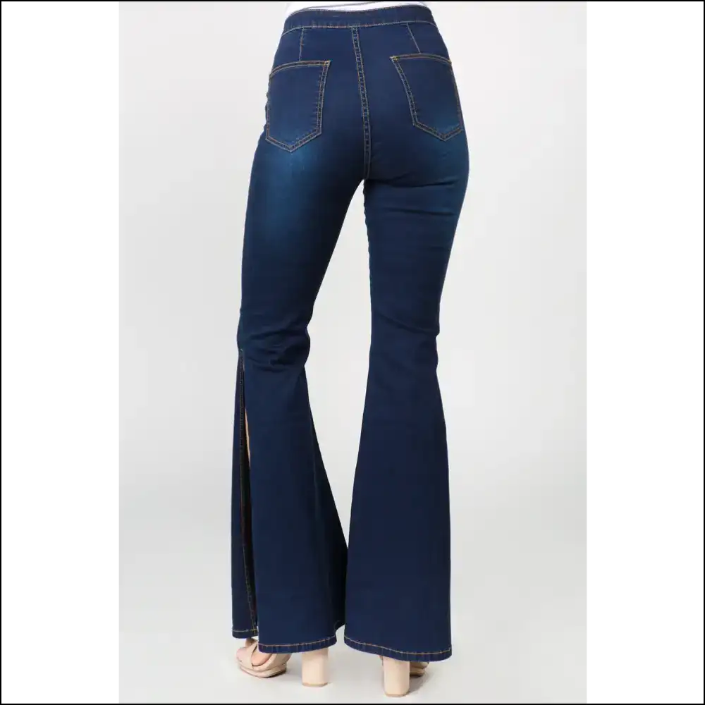 Strut Like you Own the Catwalk in Needful Things Bazi Slit Flare Jeans! 😏👖 - Jeans on Sale Worldwide Shipping