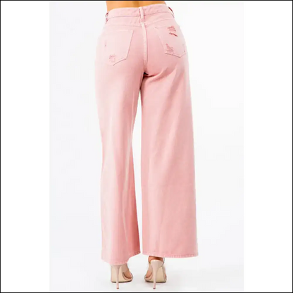 Strut your Stuff in American Bazi High Waist Jeans – Sass Approved! 👖✨ - on Sale Worldwide Shipping