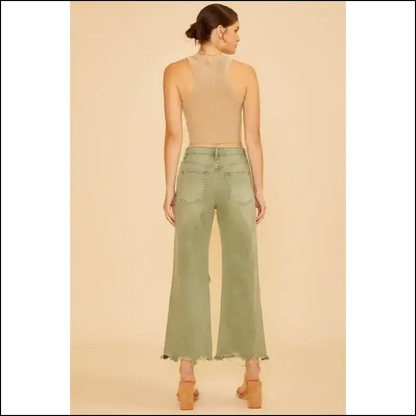 Strut your Stuff in Annie Wear’s Distressed Raw Hem Jeans: Own the Runway! 💃 - Jeans on Sale Worldwide Shipping