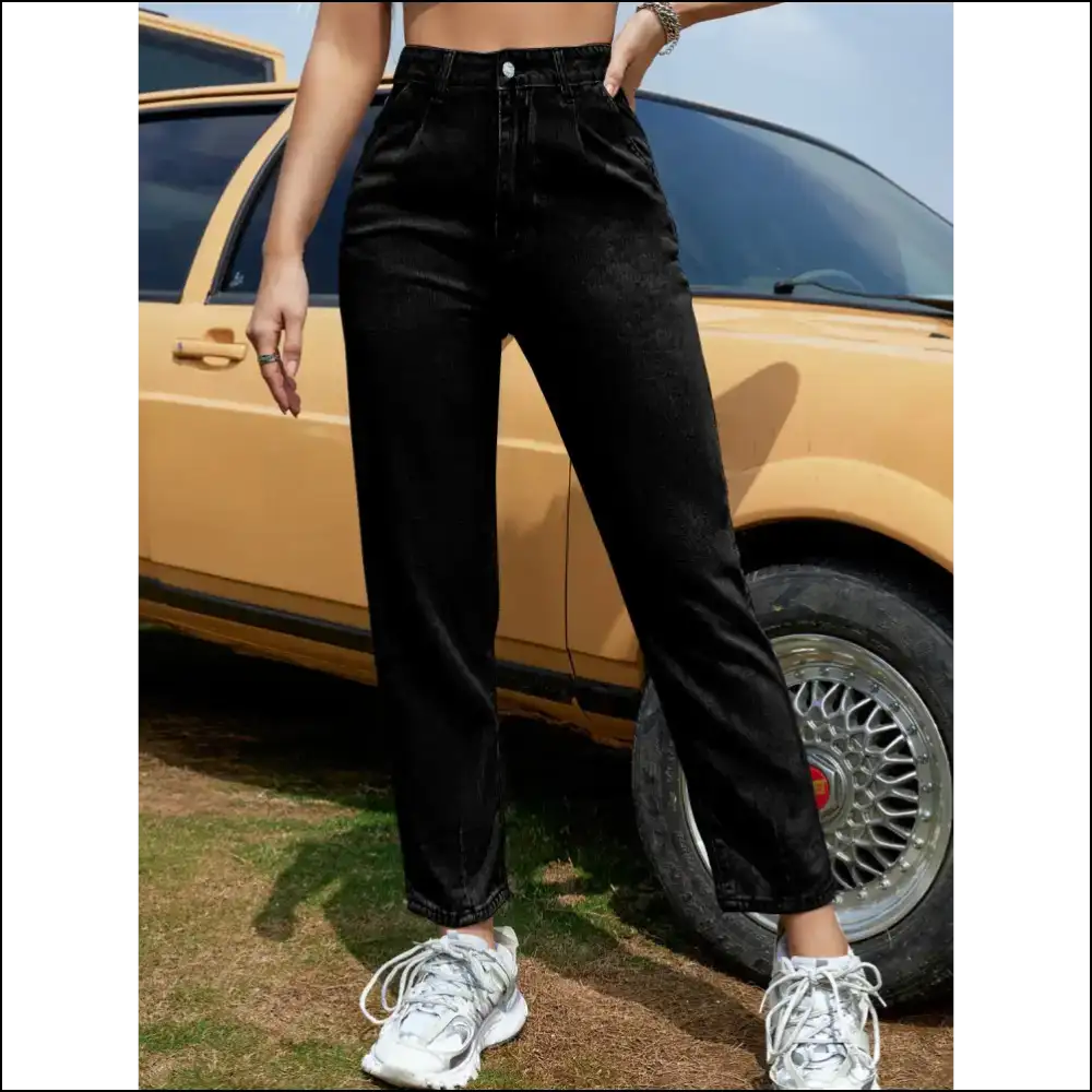 Strut your Stuff in Chic Straight Leg Jeans – Pockets for Days! - on Sale Worldwide Shipping