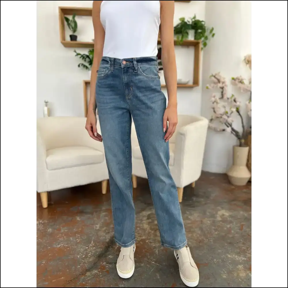 Strut your Stuff in Judy Blue High Waist Jeans: Style Meets Comfort! 💃 - Jeans on Sale Worldwide Shipping