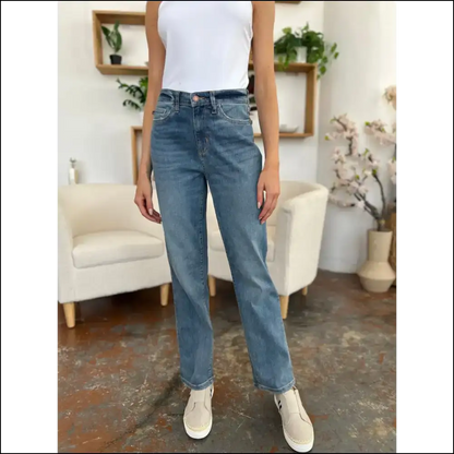 Strut your Stuff in Judy Blue High Waist Jeans: Style Meets Comfort! 💃 - Jeans on Sale Worldwide Shipping