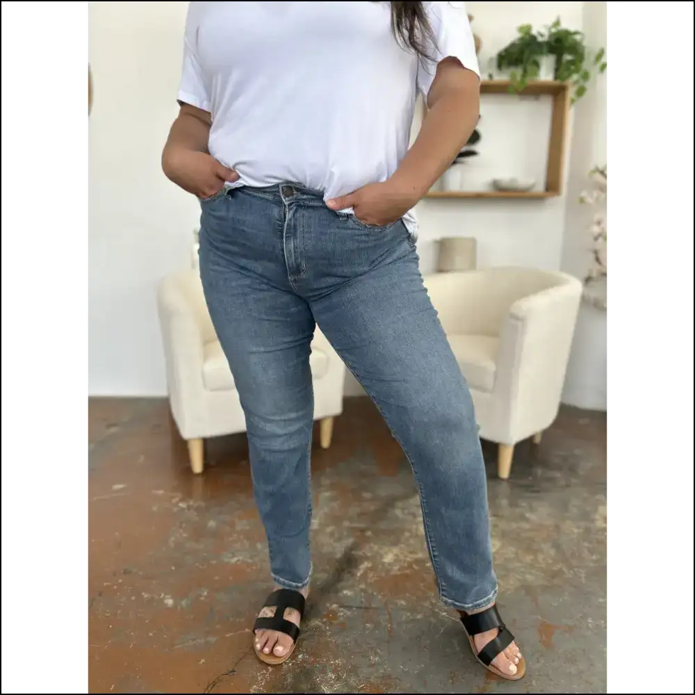 Strut your Stuff in Judy Blue High Waist Jeans: Style Meets Comfort! 💃 - Jeans on Sale Worldwide Shipping