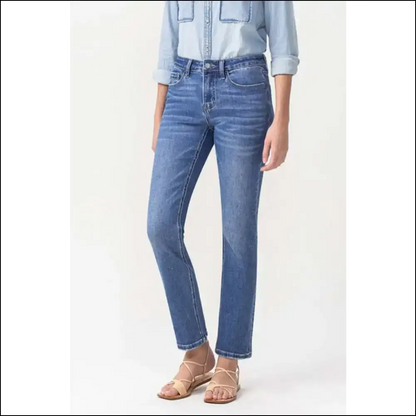 Strut your Stuff in Maggie Midrise Slim Jeans: Confidence Never Looked so Good! ✨ - Jeans on Sale Worldwide Shipping