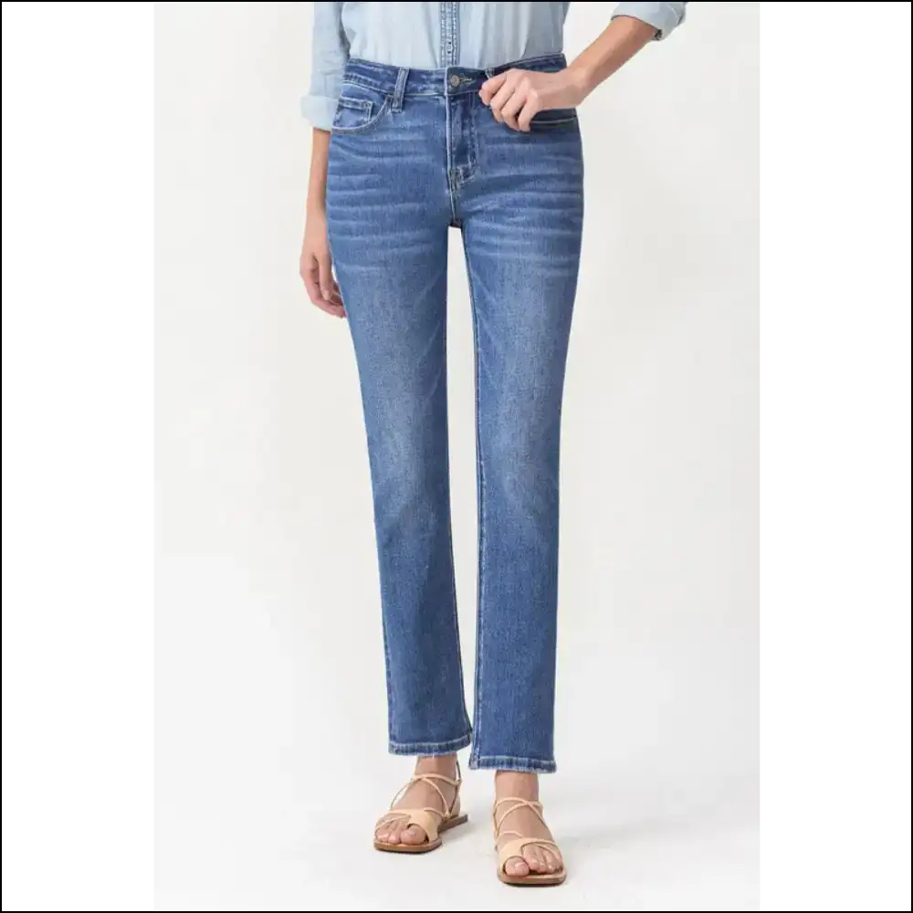 Strut your Stuff in Maggie Midrise Slim Jeans: Confidence Never Looked so Good! ✨ - Medium / 24 - Jeans on Sale Worldwide Shipping