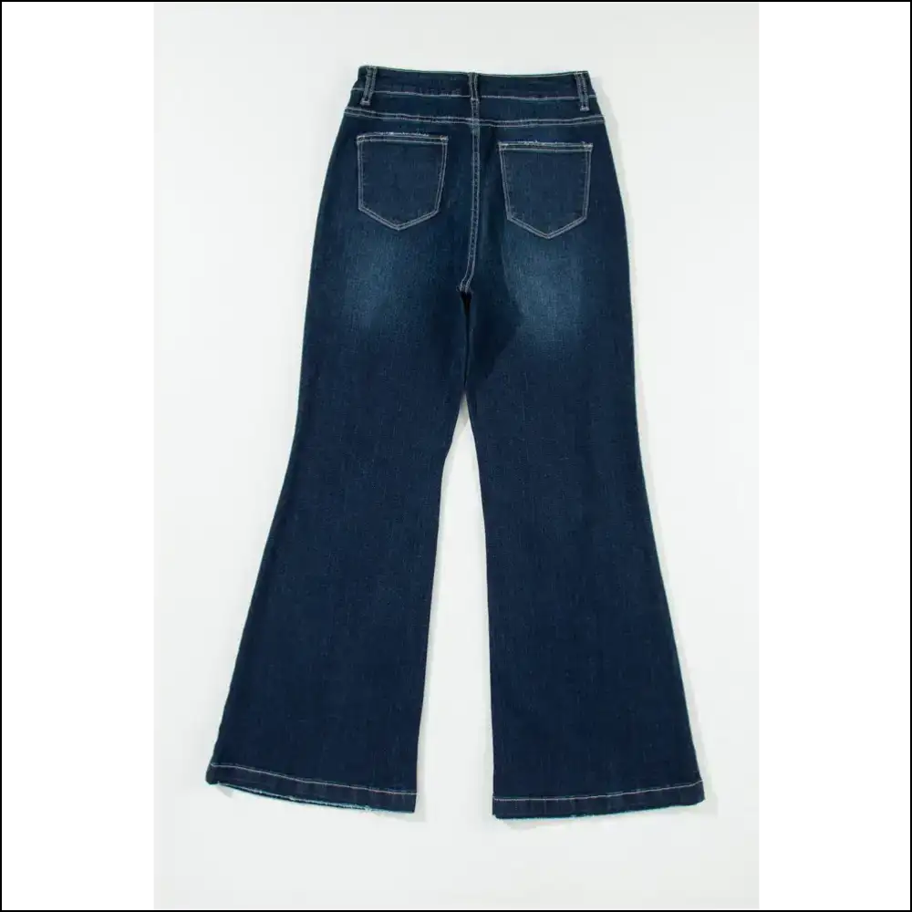 Strut your Stuff in Needful Things Distressed Wide Leg Jeans - Confidence Unleashed! 💃 - on Sale Worldwide Shipping