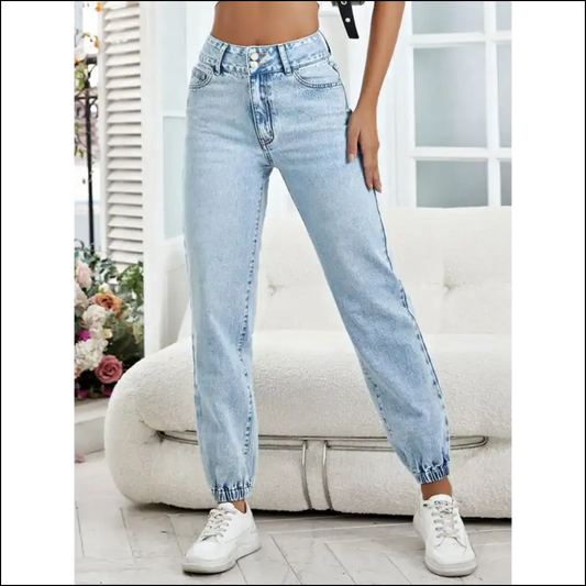 Strut your Stuff in Needful Things High Waist Jeans – Confidence on Fleek! 💃 - Light / m - on Sale Worldwide Shipping