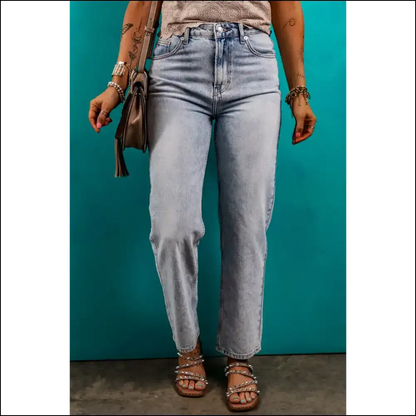 Strut your Stuff in Needful Things Pocketed Mid-rise Waist Jeans 😂 - on Sale Worldwide Shipping