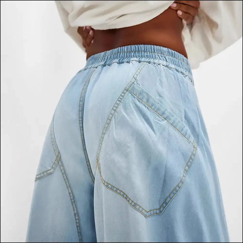 Strut your Stuff in our Chic Wide Leg Jeans - Confidence Never Looked so Good! - on Sale Worldwide Shipping
