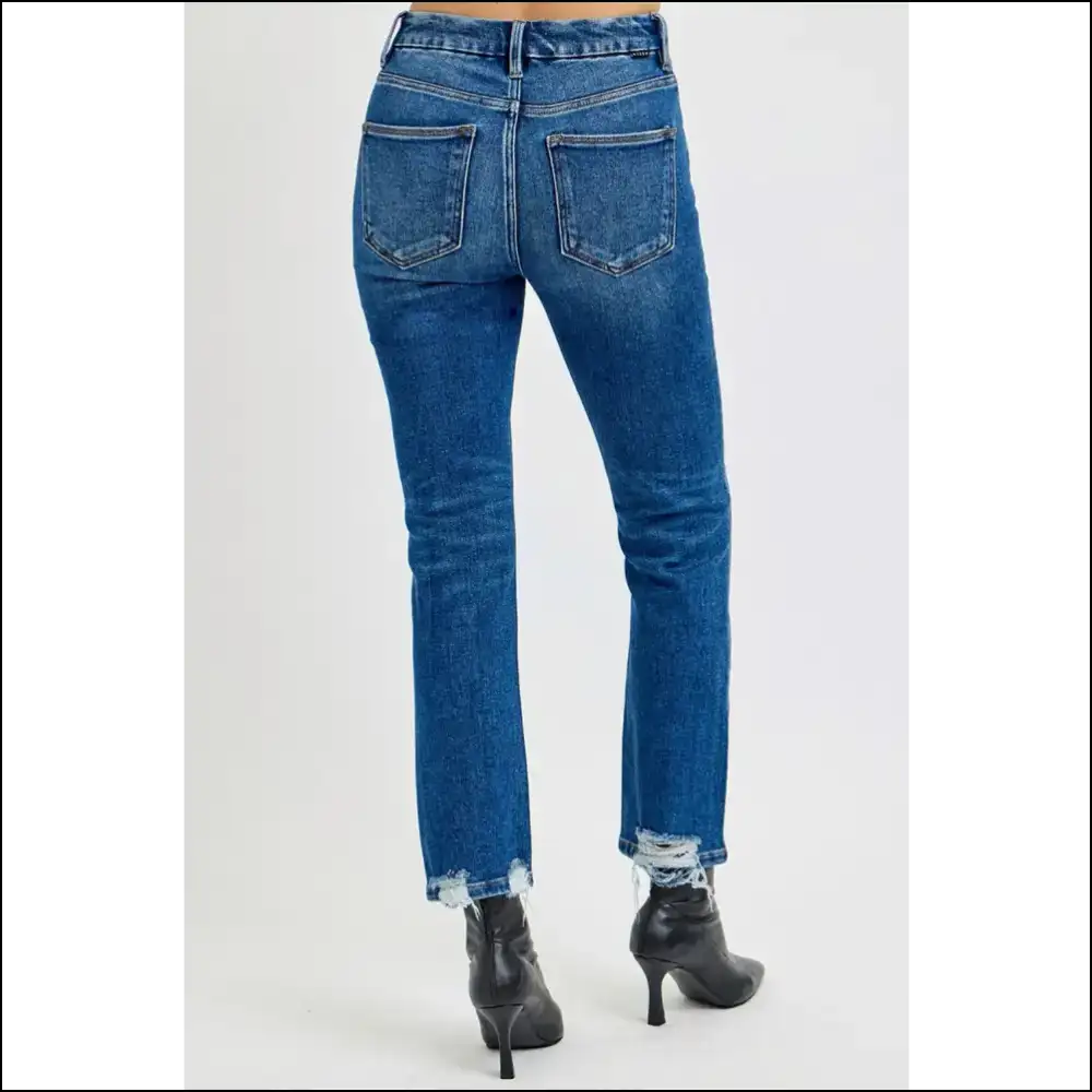 Strut your Stuff in Risen High Rise Distressed Jeans – Confidence on Fleek! 🏆👖 - on Sale Worldwide Shipping