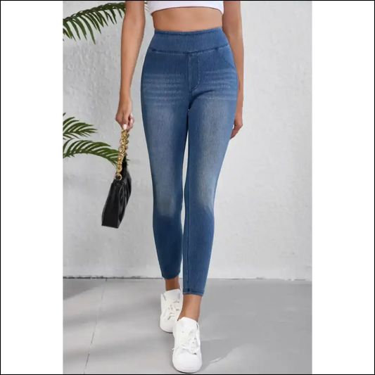 Strut your Stuff: Traffic-stopper High Waist Skinny Jeans Awaits! 🚦✨ - Medium / 2xl - on Sale Worldwide Shipping