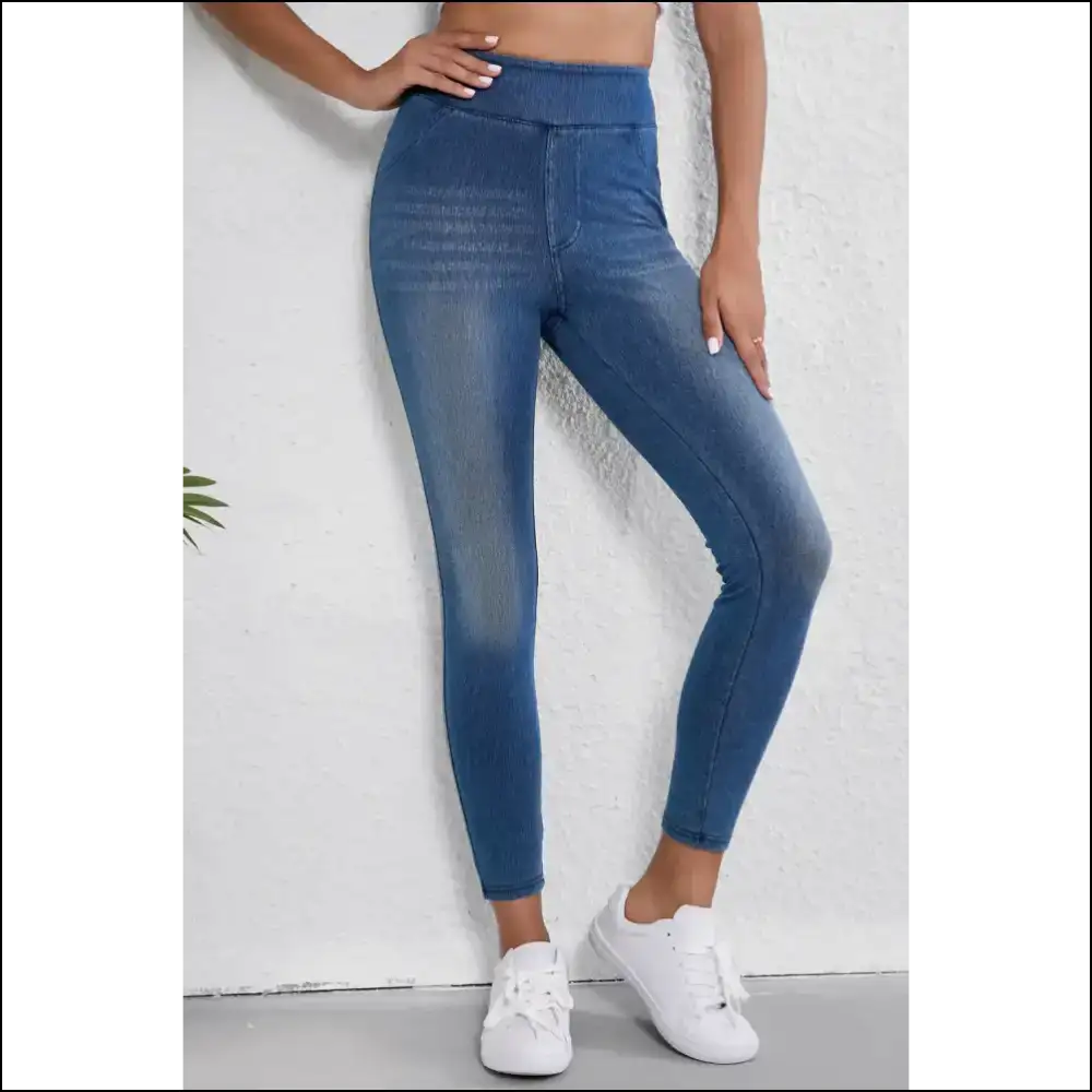Strut your Stuff: Traffic-stopper High Waist Skinny Jeans Awaits! 🚦✨ - on Sale Worldwide Shipping