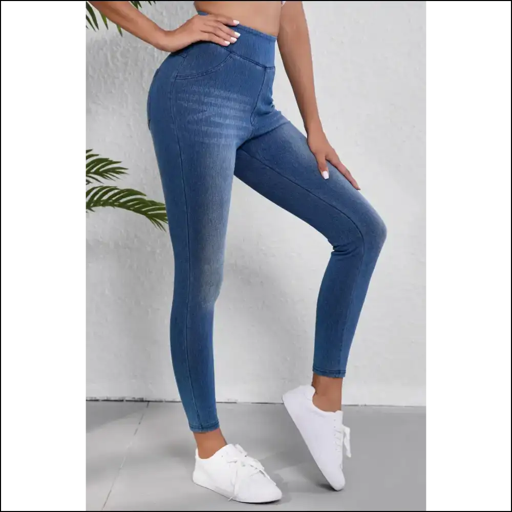Strut your Stuff: Traffic-stopper High Waist Skinny Jeans Awaits! 🚦✨ - on Sale Worldwide Shipping
