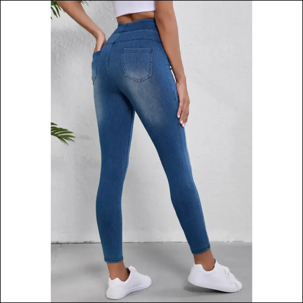 Strut your Stuff: Traffic-stopper High Waist Skinny Jeans Awaits! 🚦✨ - on Sale Worldwide Shipping