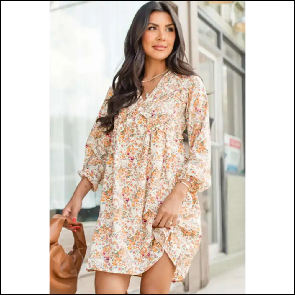 Sunshine Vibes Yellow Boho Floral Dress: Ditch Pants Embrace Chaos! ?️🌼 Needful Things - Short Dresses on Sale Worldwide Shipping