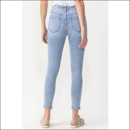 Talia High Rise Crop Skinny Jeans: your New Best Friends – no Commitment Needed! 😂 - Jeans on Sale Worldwide Shipping