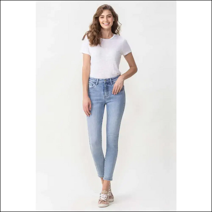 Talia High Rise Crop Skinny Jeans: your New Best Friends – no Commitment Needed! 😂 - Jeans on Sale Worldwide Shipping