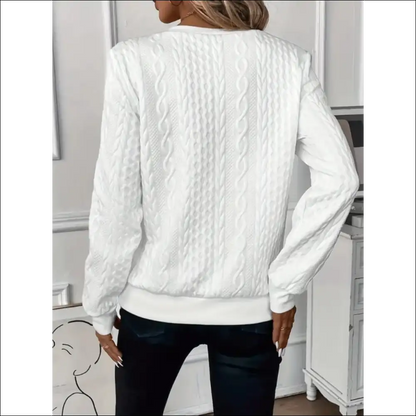 Texture Half Zip Long Sleeve Sweatshirt - Sweatshirts & Hoodies on Sale Worldwide Shipping