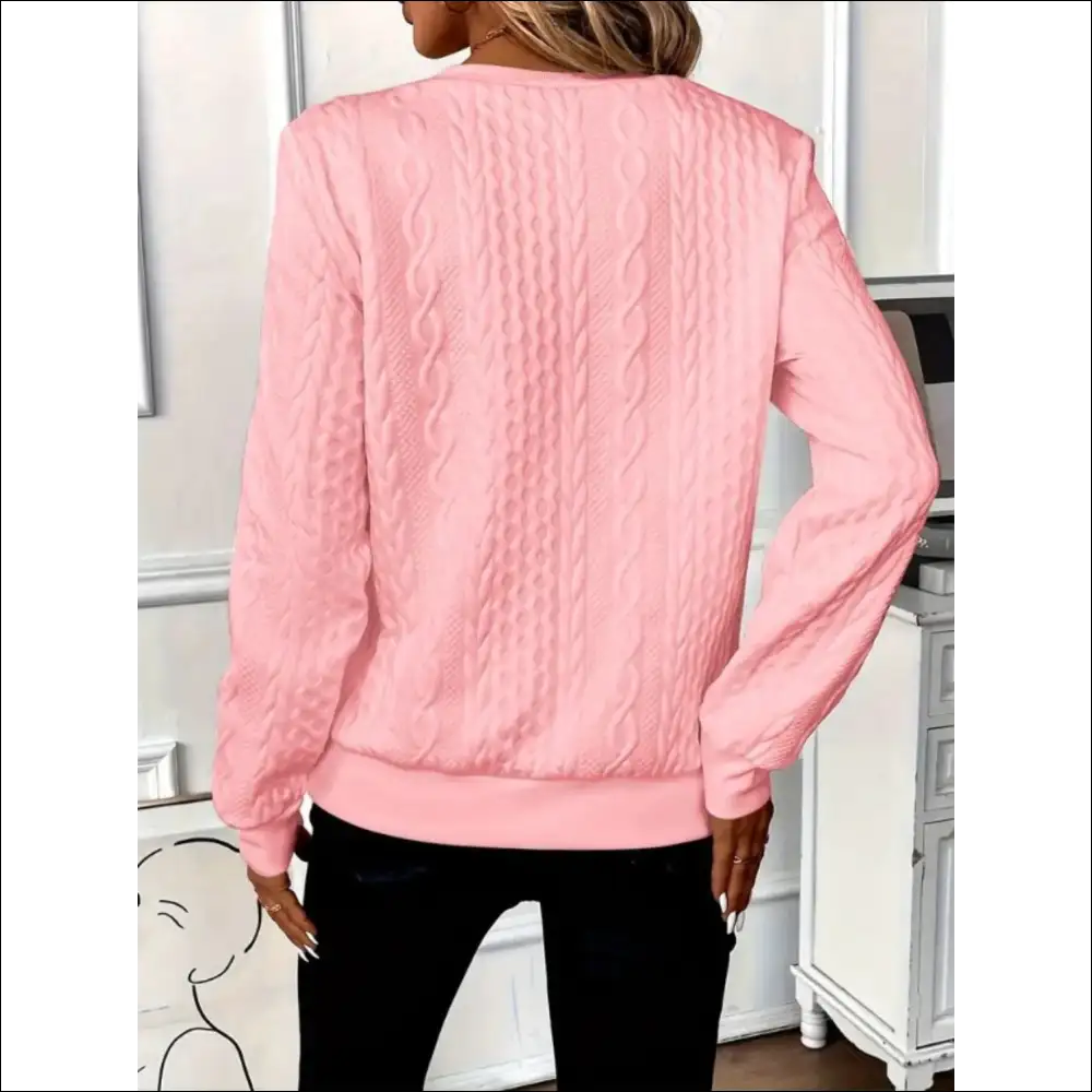 Texture Half Zip Long Sleeve Sweatshirt - Sweatshirts & Hoodies on Sale Worldwide Shipping