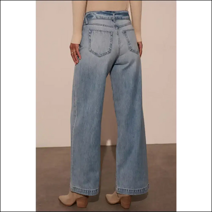Tied Wide Leg Jeans: where Comfort Meets Chic and Style Says Yassss! 😂💃 - Jeans on Sale Worldwide Shipping