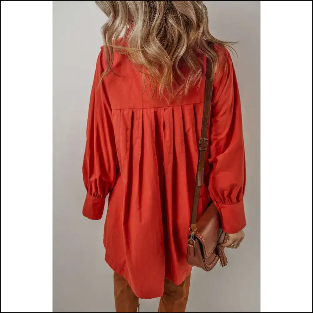 Tomato Red Bishop Sleeve Dress: so Hot It’s Ketchup! 🍅 Needful Things - Short Dresses on Sale Worldwide Shipping