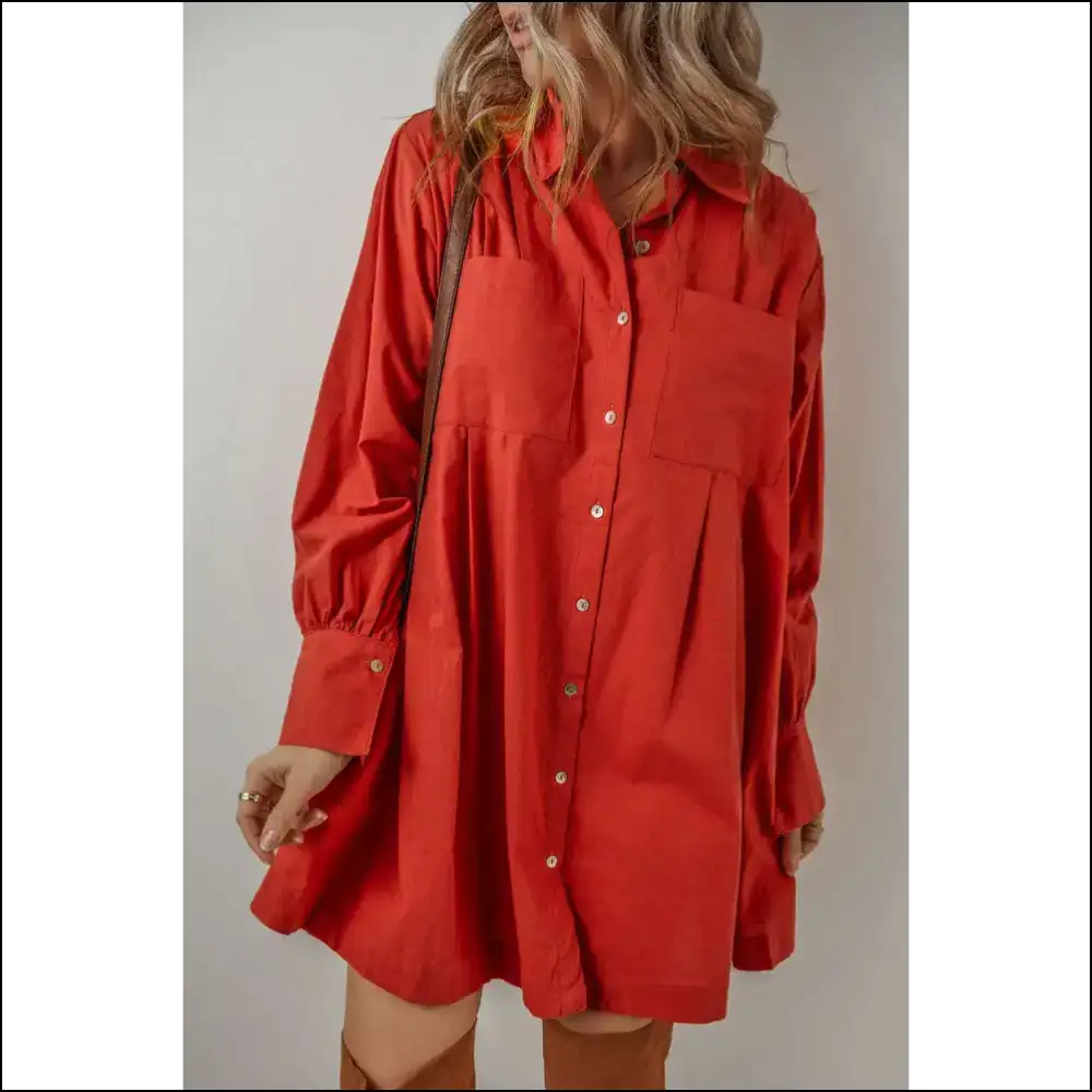 Tomato Red Bishop Sleeve Dress: so Hot It’s Ketchup! 🍅 Needful Things - Short Dresses on Sale Worldwide Shipping