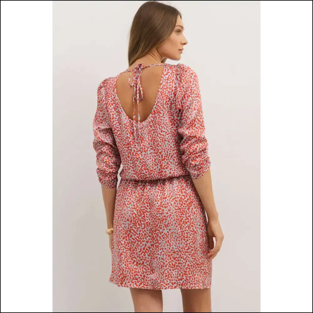 Tomato Red Leopard Print Dress: Hear me Roar (and Look Hot) 🐆 Needful Things - Short Dresses on Sale Worldwide Shipping