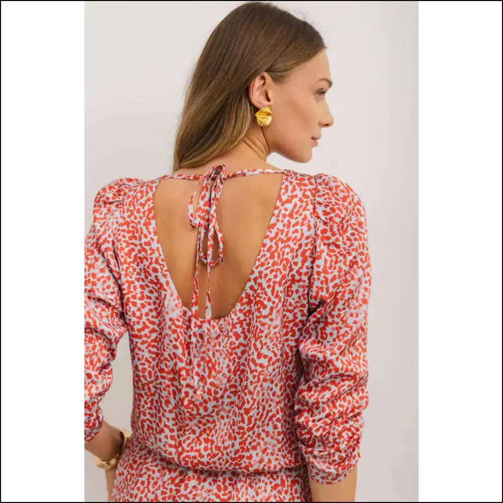 Tomato Red Leopard Print Dress: Hear me Roar (and Look Hot) 🐆 Needful Things - Short Dresses on Sale Worldwide Shipping
