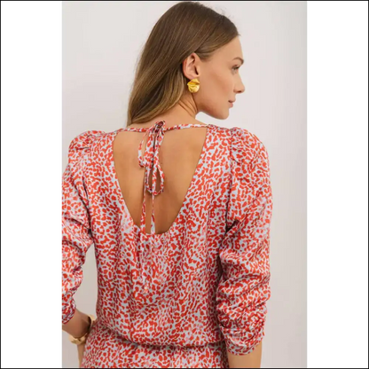 Tomato Red Leopard Print Dress: Hear me Roar (and Look Hot) 🐆 Needful Things - Short Dresses on Sale Worldwide Shipping