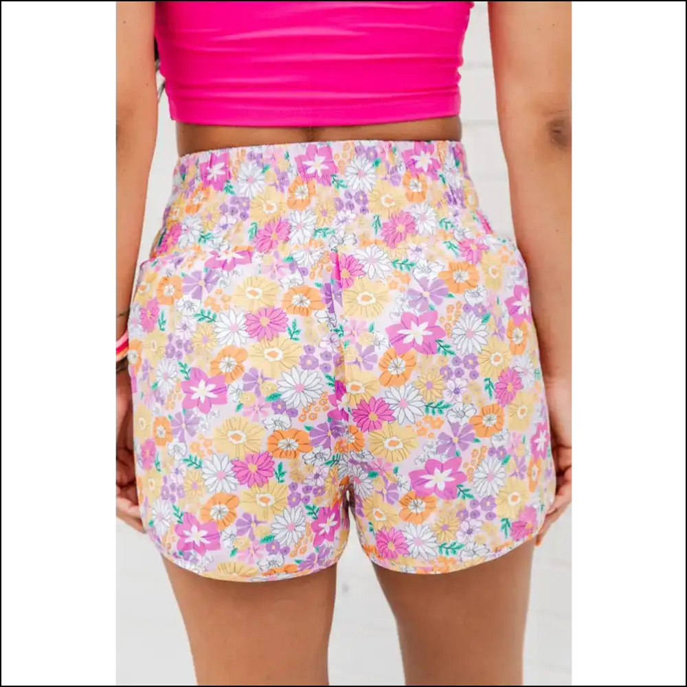 Trendy Printed High Waist Shorts - on Sale Worldwide Shipping