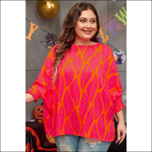 Tropical Bliss Smocked: Finally a Top that Fits my Island Dreams! 🌴 Needful Things - Plus Size Tops on Sale Worldwide Shipping