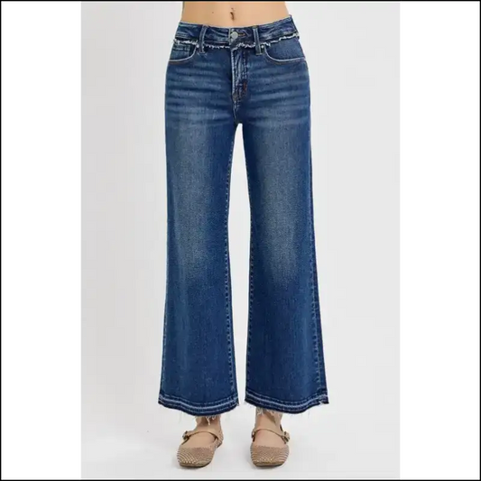 Tummy Control Bootcut Jeans: your Curves’ New Bff no Diet Required! 🍑💃 - Dark Blue / 0(24) - Jeans on Sale Worldwide Shipping