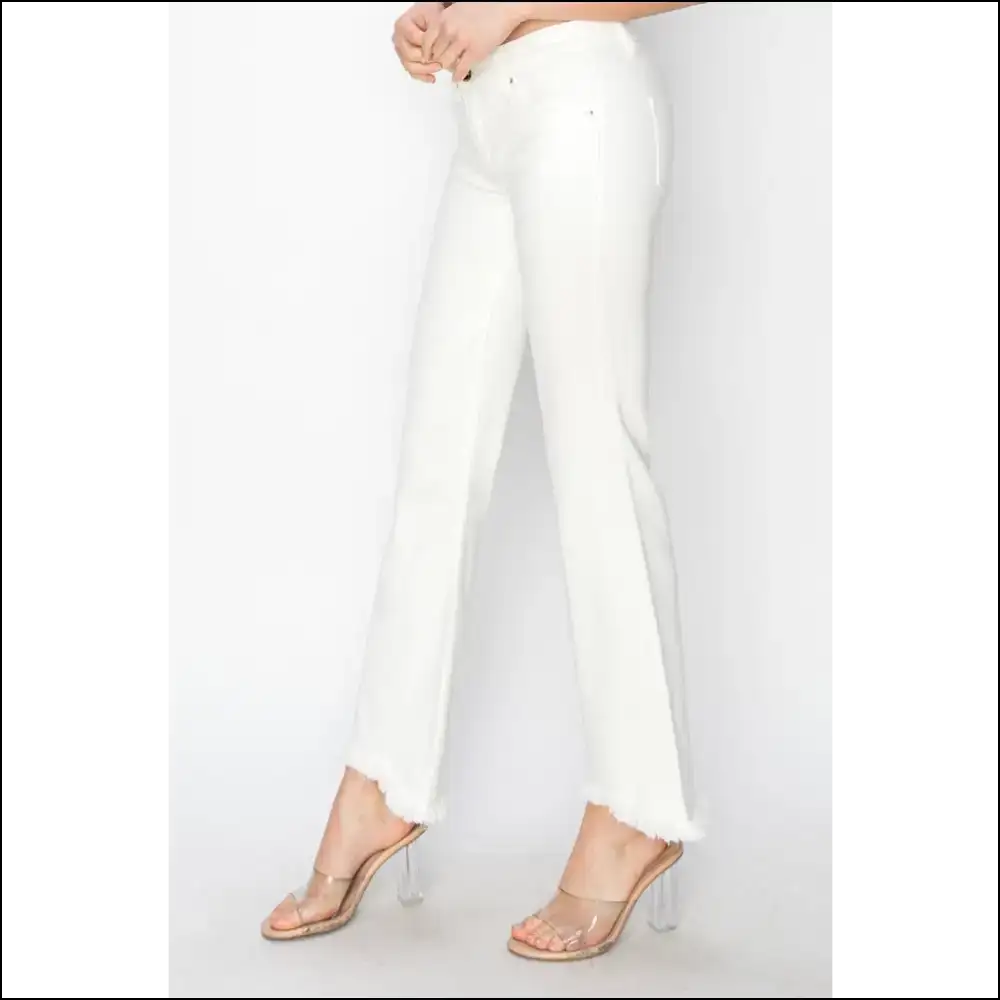 Tummy Control Crop Flare: Embrace Curves with a Side of Sass! 😏👖 - Jeans on Sale Worldwide Shipping