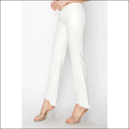 Tummy Control Crop Flare: Embrace Curves with a Side of Sass! 😏👖 - Jeans on Sale Worldwide Shipping