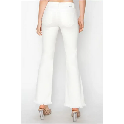 Tummy Control Crop Flare: Embrace Curves with a Side of Sass! 😏👖 - Jeans on Sale Worldwide Shipping