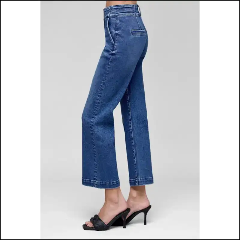 Tummy Control High Rise Crop Jeans: where Curves Meet Confidence and Chaos! 🍑 - Jeans on Sale Worldwide Shipping