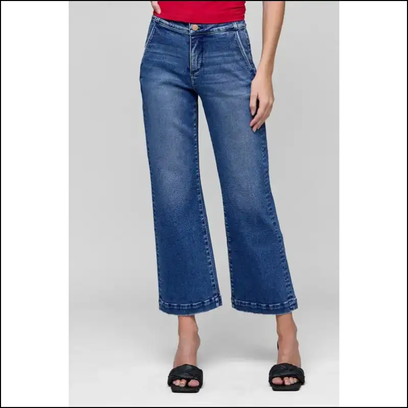 Tummy Control High Rise Crop Jeans: where Curves Meet Confidence and Chaos! 🍑 - Jeans on Sale Worldwide Shipping