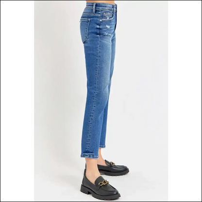 Tummy Control High Rise Jeans: Because who Needs Abs when you have Style? 😄👖 - Jeans on Sale Worldwide Shipping