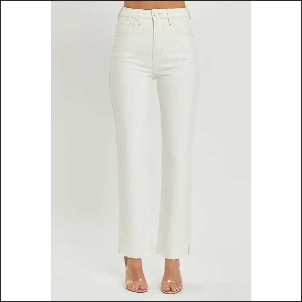 Tummy Control Jeans: Rise Up and Slay Like the Queen you Are! 👑💁‍♀️ - Cream / 3xl - Jeans on Sale Worldwide Shipping