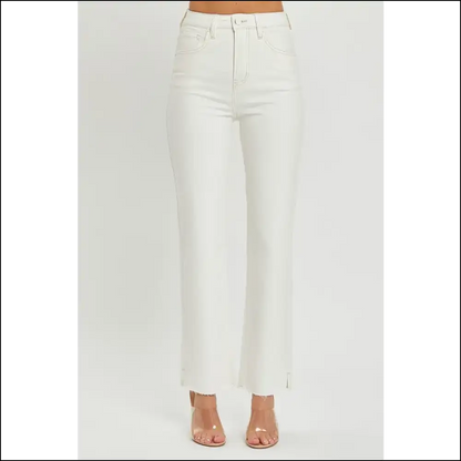 Tummy Control Jeans: Rise Up and Slay Like the Queen you Are! 👑💁‍♀️ - Cream / 3xl - Jeans on Sale Worldwide Shipping