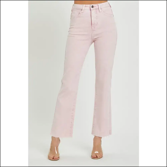 Tummy Control Jeans: where High Rise Meets Fives at Needful Things 🎉👖 - Light Pink / 1xl - Jeans on Sale Worldwide Shipping