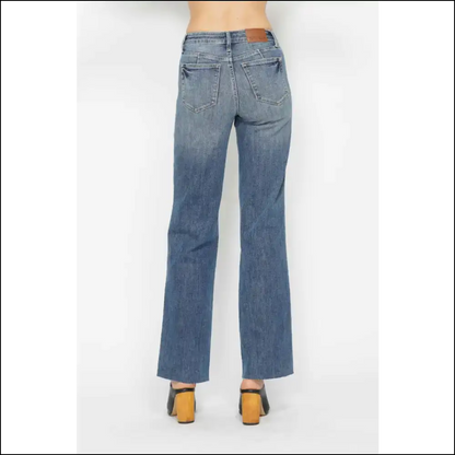 Tummy Control Straight Jeans: Confidence in Every Curve no Apologies! 😂💃 - Jeans on Sale Worldwide Shipping
