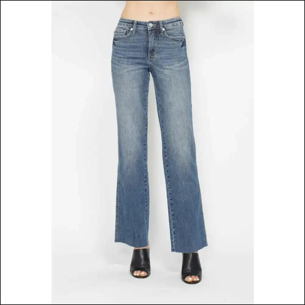 Tummy Control Straight Jeans: Confidence in Every Curve no Apologies! 😂💃 - Medium / 18w - Jeans on Sale Worldwide Shipping