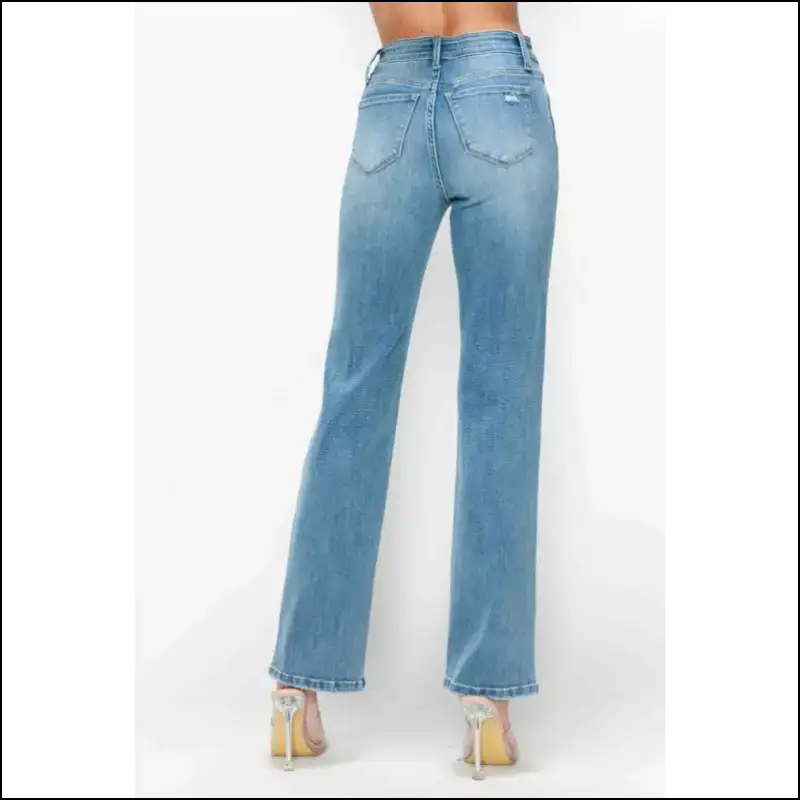 Turn Heads and Break Hearts in Bytos Distressed High Rise Jeans! 💃✨ - Jeans on Sale Worldwide Shipping